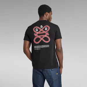 Camiseta de manga larga G-Star Puff print Back image-2