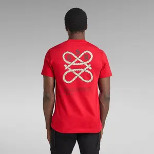 Camiseta de manga larga G-Star Puff print Back image-2