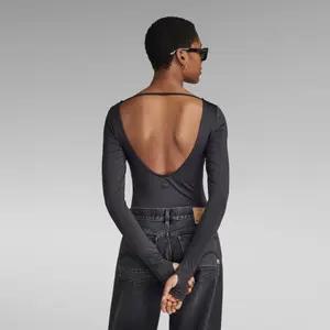 Body entallado de manga larga para mujer G-Star Deep Scoop image-2