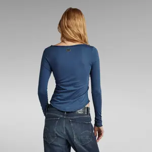 Camiseta slim fit de manga larga para mujer G-Star Boat image-2