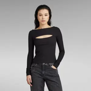 Camiseta slim fit de manga larga para mujer G-Star Boat image-1