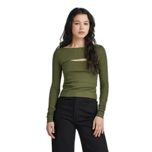 Camiseta slim fit de manga larga para mujer G-Star Boat image-1