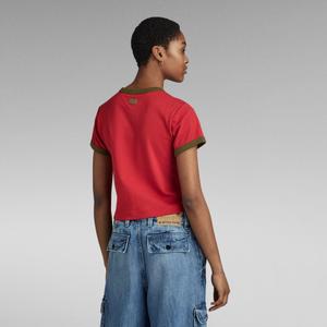 T-shirt de mulher G-Star Ringer Baby Brother Logo image-2