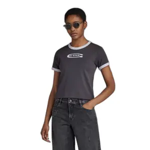 Camiseta de mujer G-Star Ringer Baby Brother Logo image-0