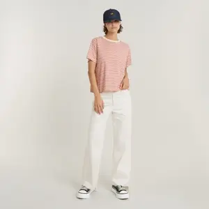 T-shirt boxy às riscas para mulher G-Star image-1