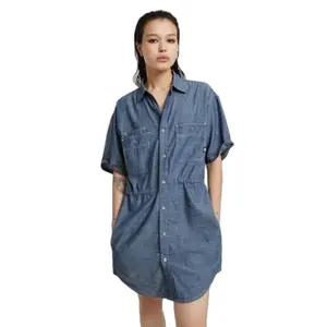 Dames denim jurk G-Star Drawcord image-0