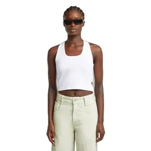 T-shirt slim cropped mulher G-Star Back Snap image-0