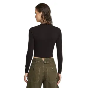 T-shirt cropped de mangas longas para mulher G-Star Mock Slim image-2