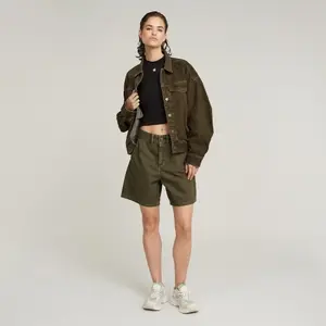 T-shirt cropped de mangas longas para mulher G-Star Mock Slim image-1
