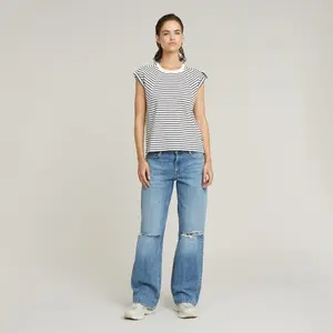 Camisola larga riscada para mulher G-Star Seam Detail image-1