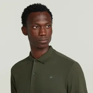 Long sleeve polo shirt G-Star Dunda Slim image-4