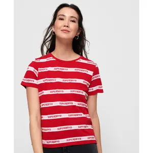 Frauen-T-Shirt Superdry Stripe Text image-3