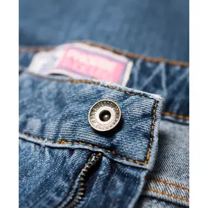 Women's wide-leg denim trousers Superdry Phoebe image-5