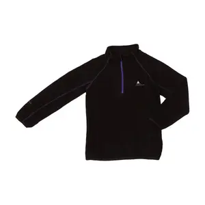 Micro fleece half zip sweatshirt for girls Peak Mountain Gafine image-0