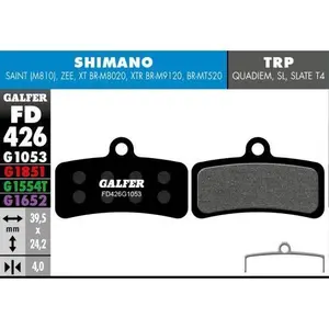 Pastilla de freno Galfer JX Shimano Saint 810, ZEE PRO G1554T