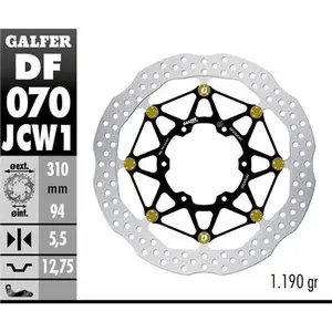 Motorcycle brake disc Galfer 600CBR RR 2018-