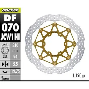 Motorcycle brake disc Galfer Kashima 600CBR RR 2018-