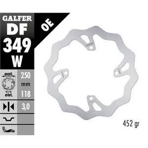 Disque de frein moto avant fixe Galfer Wave image-0