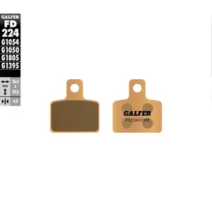 Pastillas de freno sinterizadas para motos de trial Galfer G1395 FD224 image-0