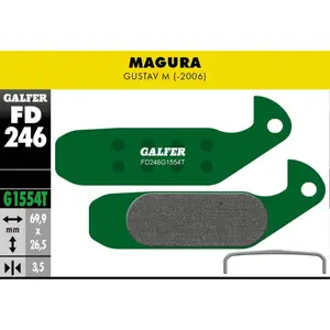 Pastilhas de travão Galfer Bike Magura Gustav M (-2006) image-0