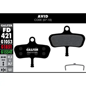 Τακάκια φρένου Galfer Avid Code 2007 image-2