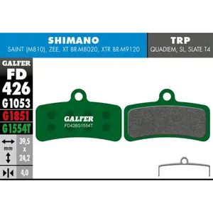 Brake pad Galfer Shimano Saint 810, Zee