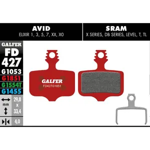 Τακάκια φρένου Galfer Avid Elixir 1 2 3 5 7 Sram Xx, X0, X7, X9, Db image-0