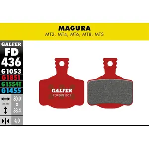 Pastilhas de travão Galfer Magura Mt2, Mt4, Mt6, Mt8, Mts image-0