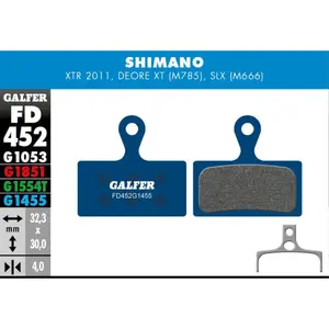 Remblok Galfer Shimano Xtr 985, Xt 785, Slx 666 image-0