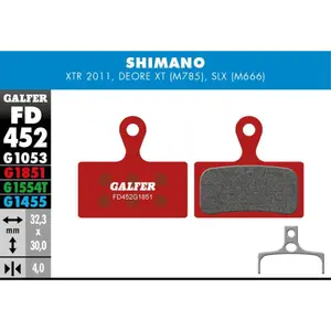 Remblok Galfer Shimano Xtr 985, Xt 785, Slx 666 image-0