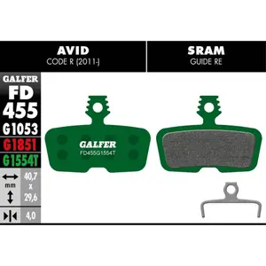 Brake pad Galfer Avid 2011 image-0