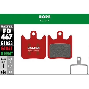 Τακάκια φρένου Galfer Hope X2 image-0
