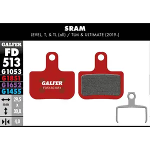 Τακάκια φρένου Galfer Sram Level/T/Tl image-0