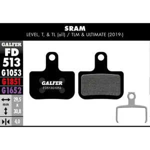 Pastilhas de travão Galfer Sram Level/T/Tl