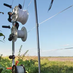 Verstelbare roestvrijstalen veer voor PVC palen Gallagher (x10) image-1