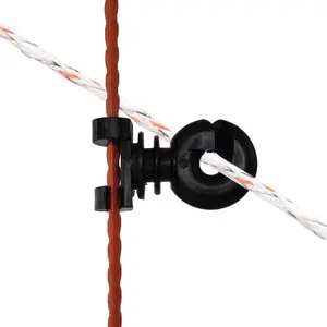 Adjustable electric fence insulators for iron posts Gallagher (x10) image-0