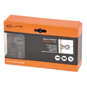 Adjustable electric fence insulators for iron posts Gallagher (x10) image-1