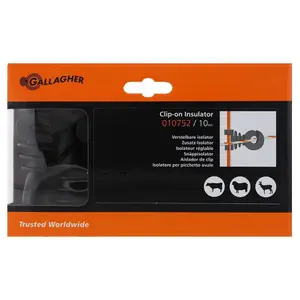 Adjustable electric fence insulators for iron posts Gallagher (x10) image-2