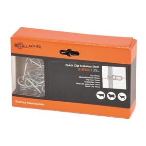 Adjustable stainless steel spring for fiberglass stake Gallagher (x25) image-1