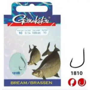 Conjunto de 10 ganchos Gamakatsu Bream Feeder LS-1810 image-0