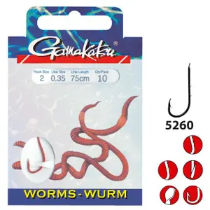 Haak Gamakatsu Worm LS-5260 (x10) image-0