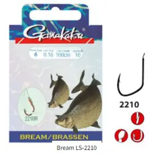 River feeding hook Gamakatsu Bream LS-2210 (x10) image-0