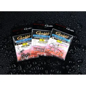 Staple with stainless steel swivel Gamakatsu Hyper S-Snap 1 (x5) image-1