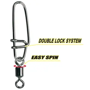 Stainless steel swivel clip Gamakatsu Hyper S-Snap 2 (x4) image-0