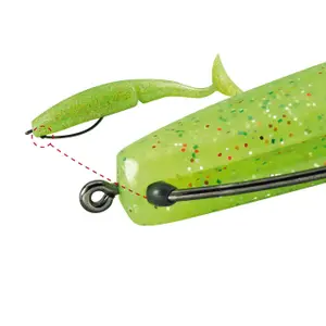 Haak Gamakatsu Worm Offset EWG with Silicon Stopper 3/0 (x4) image-1