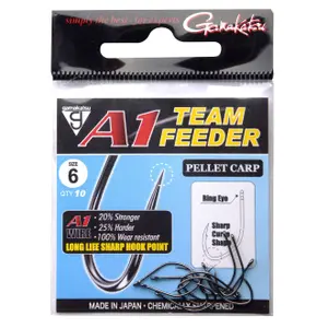 Hameçon Gamakatsu A1 Team Feeder Pellet Carp (x10) image-1