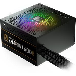 Boîtier d'alimentation ATX Gamdias Kratos M1-600B RGB - 600W Bronze
