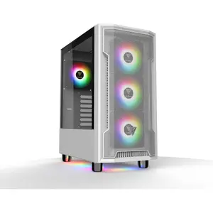 Boîtier PC Moyen Tour ATX avec panneaux vitrés Gamdias Athena M6 Lite RGB image-1