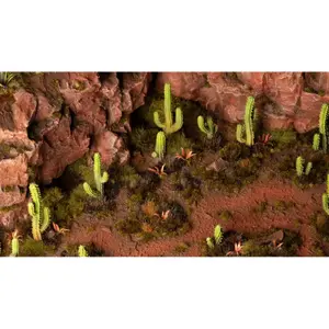 Modeling accessories Gamers Grass Saguaro Cacti