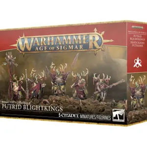 Figurine Games Workshop Warhammer AoS - Maggotkin of Nurgle : Putrid Blightkings image-0